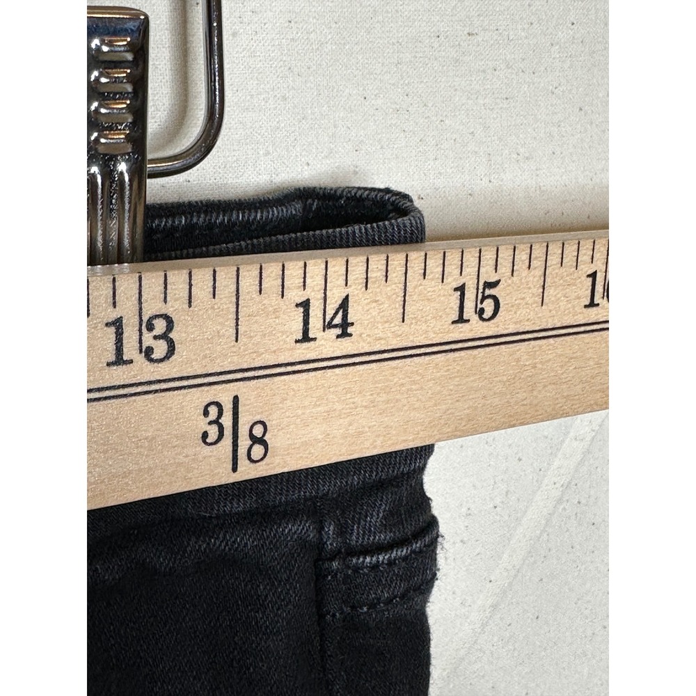 American Eagle Women's High Rise Jeans size 12 Black Denim - Picture 8 of 10